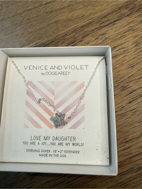 Dogeared Sterling Silver Butterfly Necklace - Silver